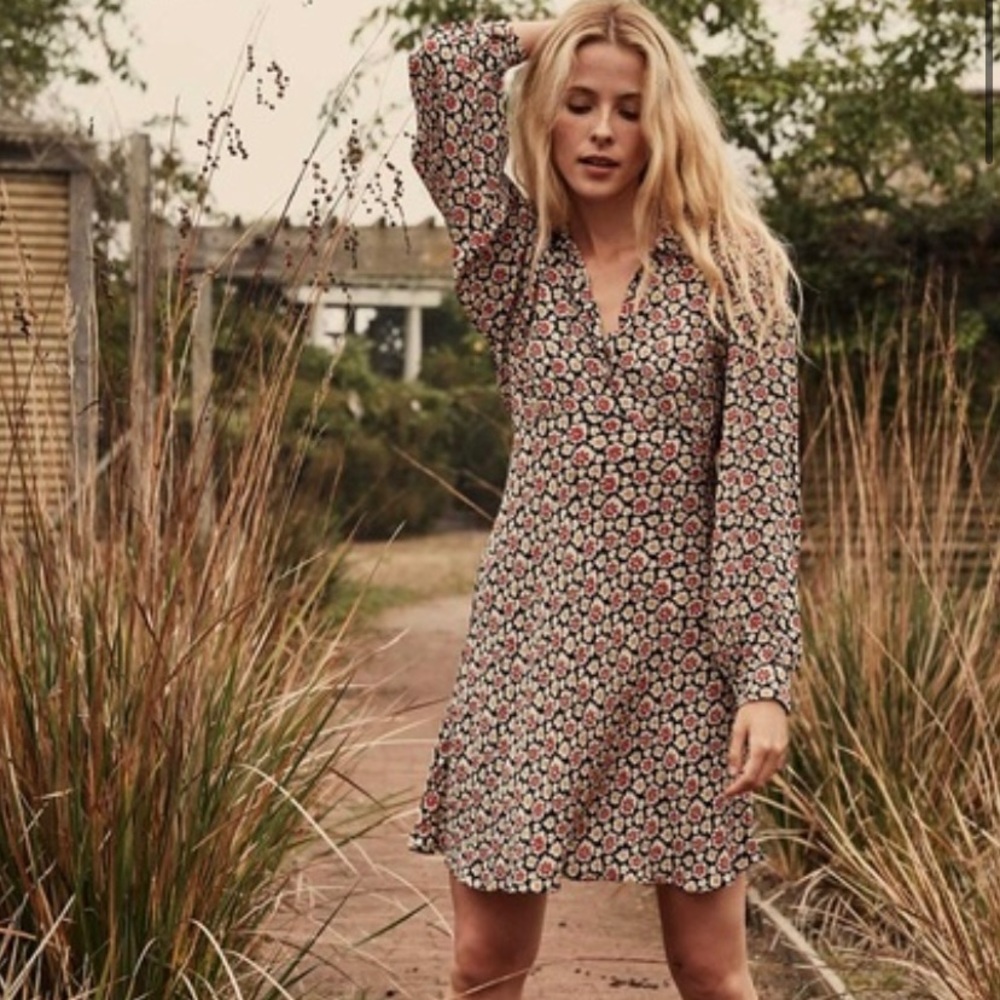 DOEN Eliot Dress Navy Bellflower